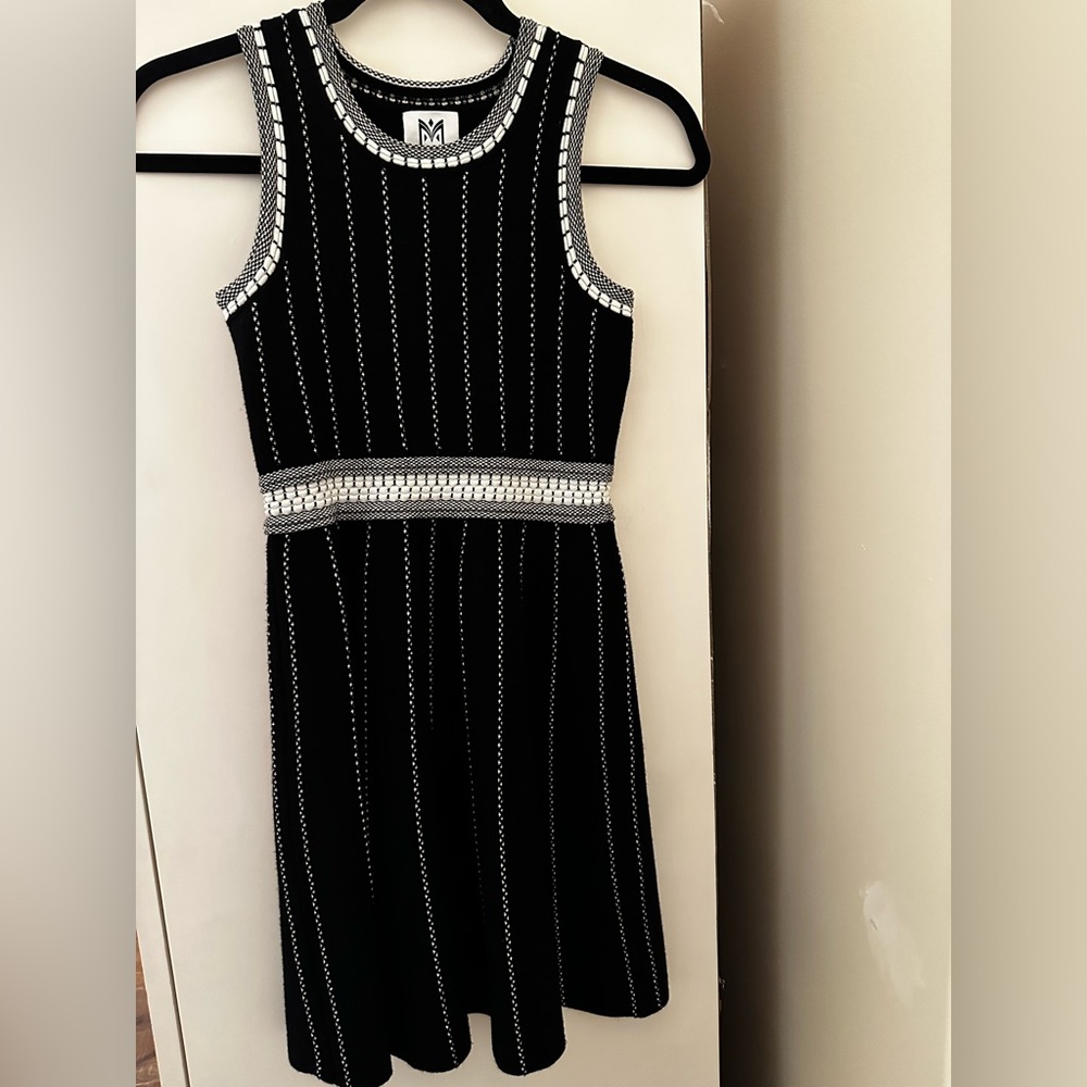 Milly minis dress black and white patterned formal dress